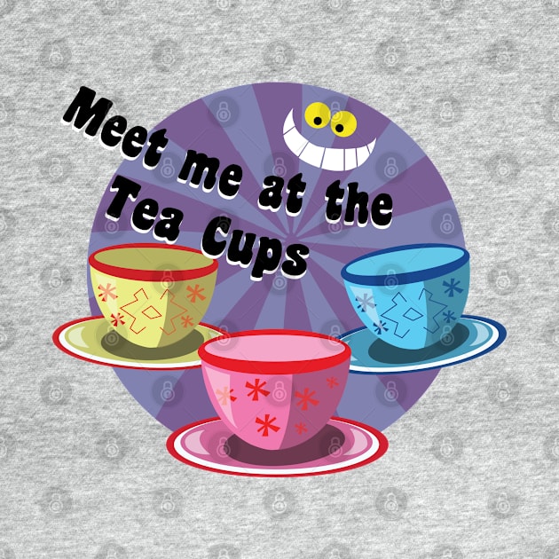 Meet me at the Teacups by WereAllMadBoutique